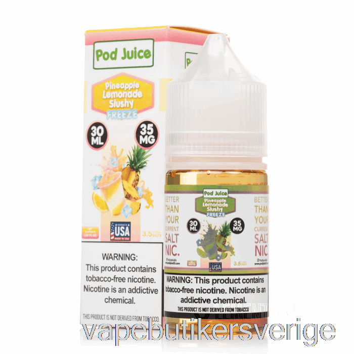 Vape Sverige Frys Ananas Lemonad Slushy - Baljjuice - 30ml 55mg